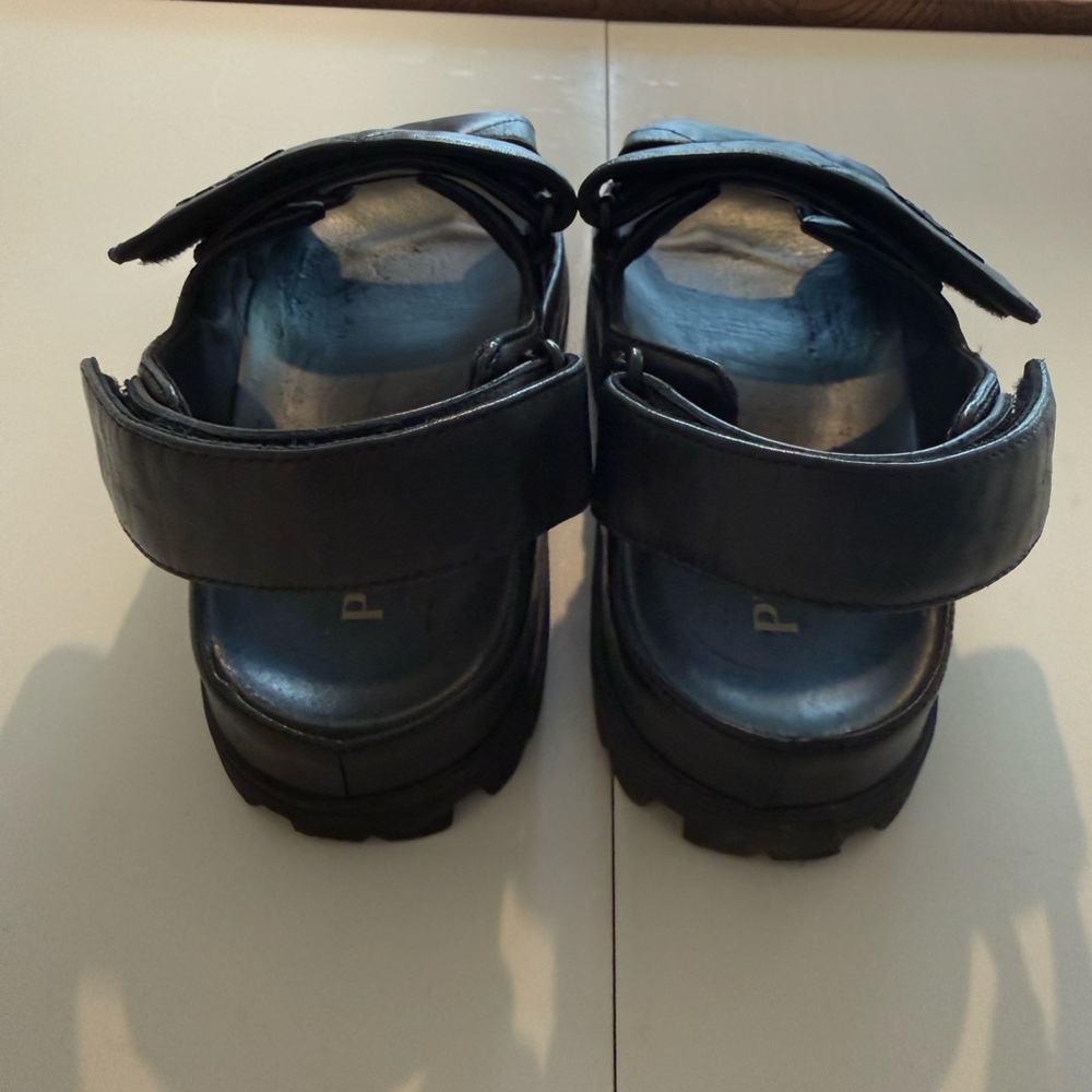 Prada Nappa Quilted Padded Slingback Sandals 38/8 Black - Picture 5 of 6